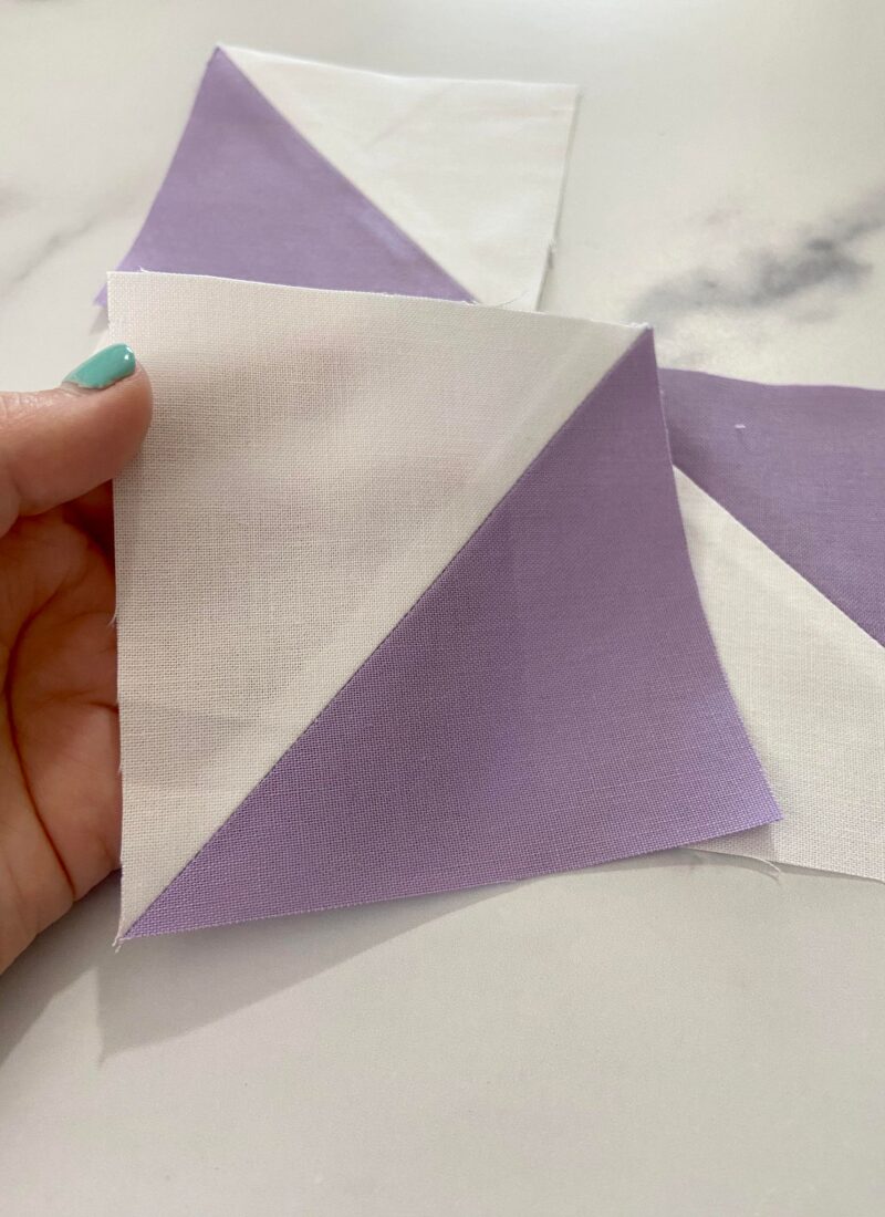 How to Sew Half Square Triangles for a Beginner