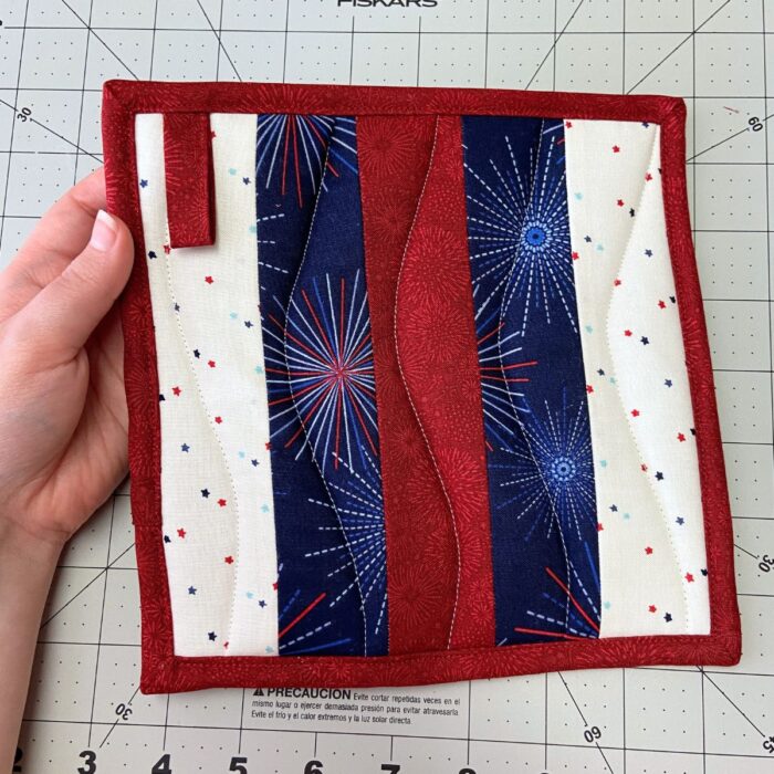 Fourth of July pot holder