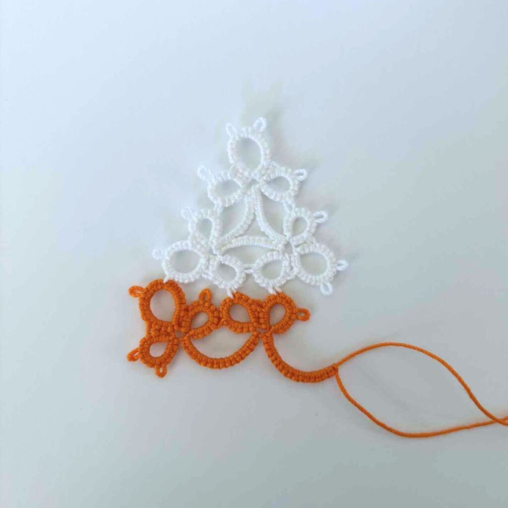 candy corn tatting