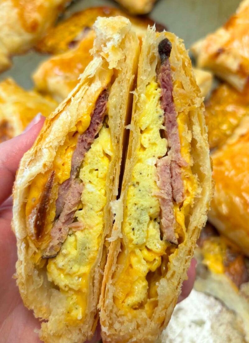 Easy Ham Egg and Cheese Breakfast Pockets Recipe
