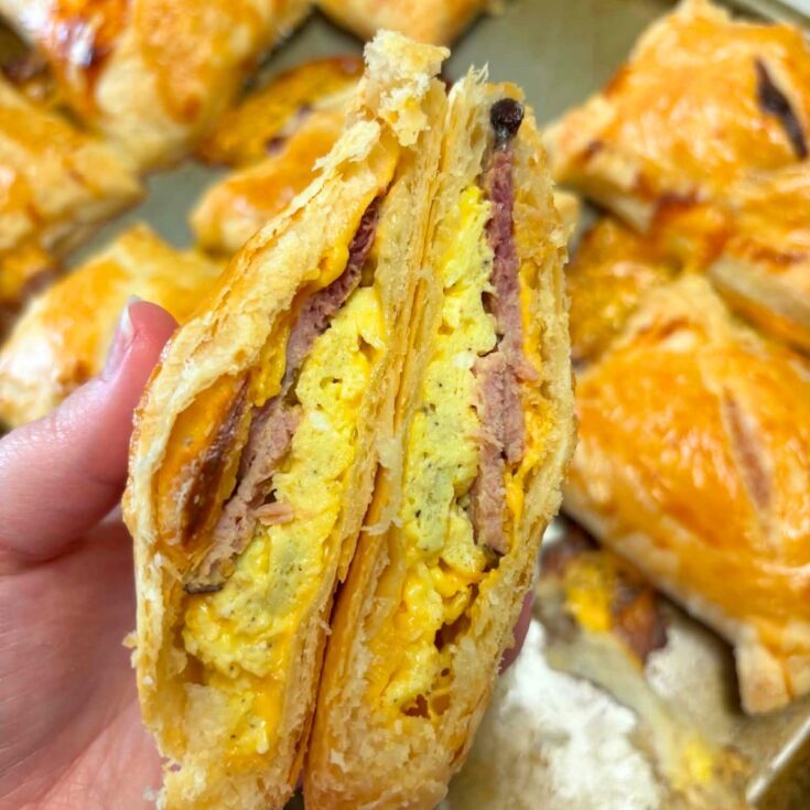 Easy Ham Egg and Cheese Breakfast Pockets