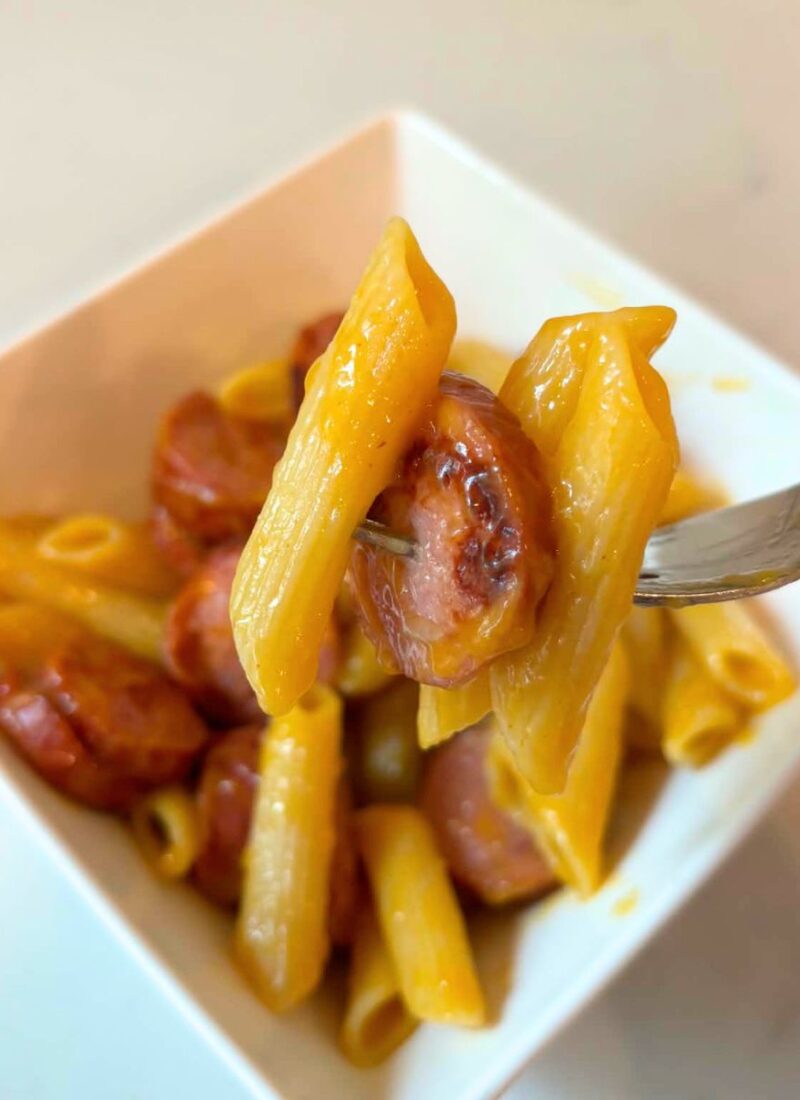 Easy Smoked Sausage Cheddar Pasta Recipe