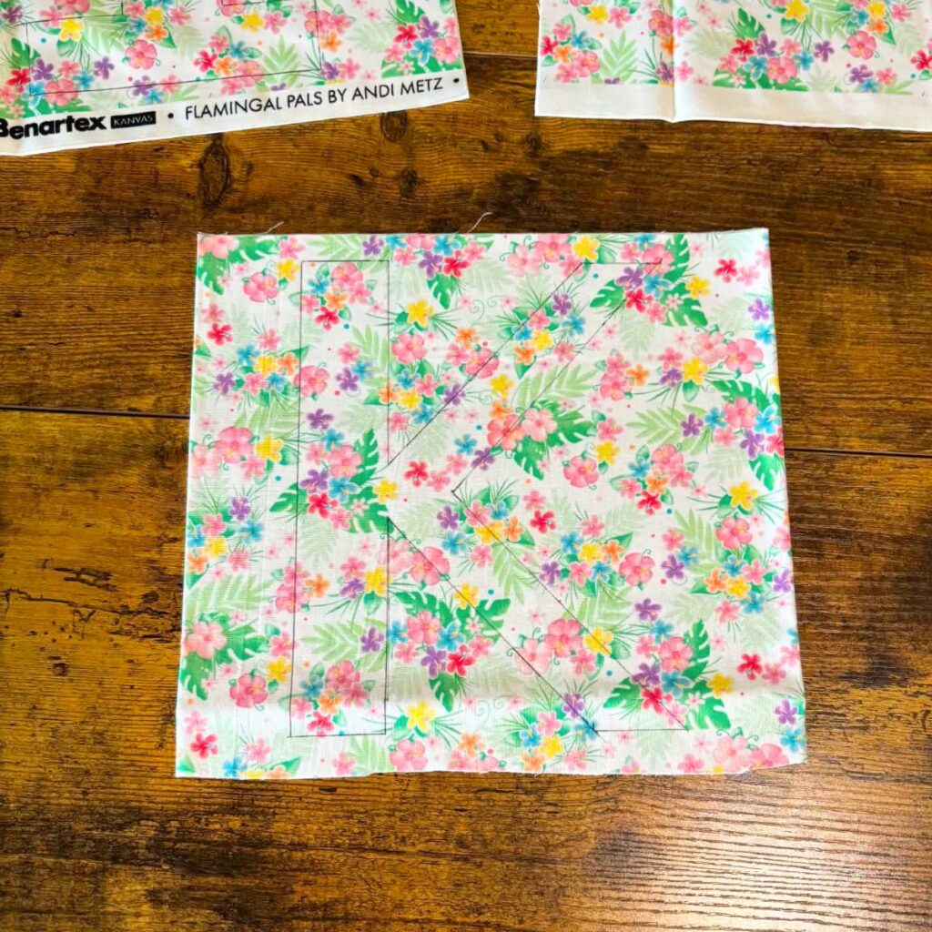 Marking the fabric
